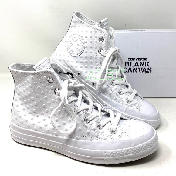 Converse BLANK CANVAS Ctas 70 Hi NY Candy White 🍭Dots Women's Size 159077C - Picture 5 of 7